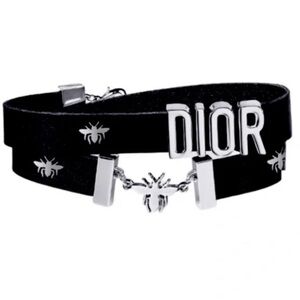 NWT Dior Black and Silver wrap bracelet💗